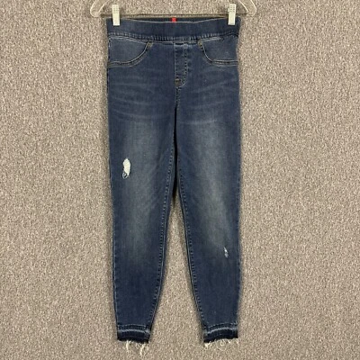 Spanx Women’s Small Petite DarkBlue High Waisted Skinny Stretch Denim Leggings - Image 1 of 4