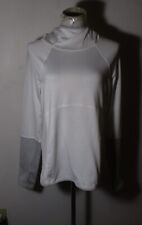 Women's AVIA White Long Sleeve Thumb Hole Athletic Hoodie Size L 12-14