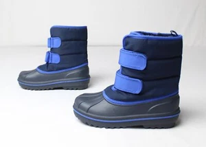 The Children's Place Boy's All Weather Snow Boots JL3 Blue Size US:1 UK:13 - Picture 1 of 11