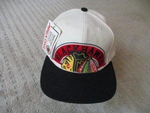 VINTAGE Chicago Black Hawks Apex One Snap Back Hat Cap Hockey NHL New With Tags - Picture 1 of 8