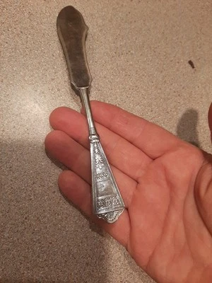 1847 Rogers Bros A1 LAUREL c 1878 双柄大师蝴蝶刀喷枪 — 第 1/4 张图片