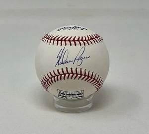 Nolan Ryan Autographed Texas Rangers New York Mets HOF Logo ROML Baseball JSA - Picture 1 of 3