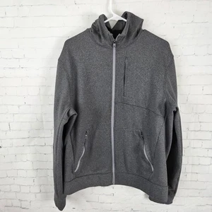 Lululemon City Sweat Full Zip Hoodie Thermo Mens Size L Heathered Gray Jacket - Picture 1 of 10
