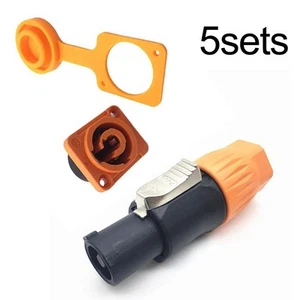 Power Up Your Events 3 Pin IP65 Waterproof Connectors for Lighting Gear - Zdjęcie 1 z 12
