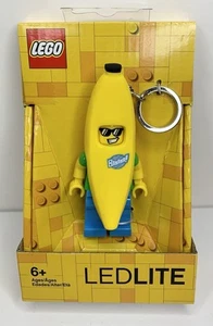 Lego® Iconic Banana 🍌 Guy Minifigure Key Chain, Key Ring Light Torch - LEDLITE - Picture 1 of 1
