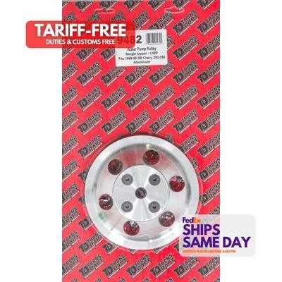 Trans-Dapt 9482, One Machined Aluminum Sin Fits gle Upper Lwp Pulley Performance - Image 1 of 4