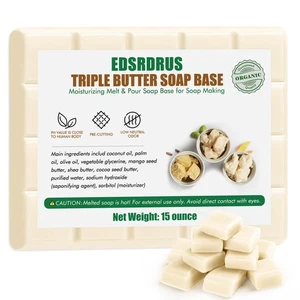 15 Ounces Glycerin Soap Base - Melt and Pour Soap Base for DIY Crafting, Eas... - Picture 1 of 6