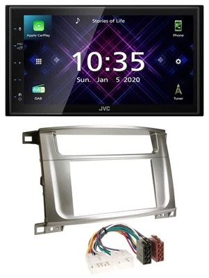 JVC DAB 2DIN MP3 Bluetooth USB Autoradio für Lexus LX-470 (2003-2007) - Bild 1 von 4