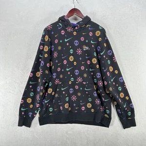 Nike Sudadera Para Hombres XL Día de los Muertos Pullover Sudadera con Capucha Suéter Logo AOP Unisex - Imagen 1 de 15