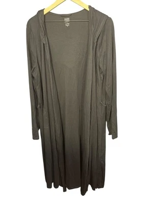 Eileen Fisher By Garnet Hill  Hooded Sleepwear Cardigan Robe XL - Image 1 of 4