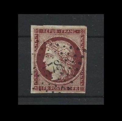 E188 France y&v n° 6 Cérès nice  classical stamp F/VF used 1849 - Image 1 of 2
