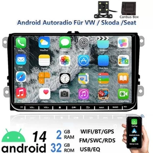 Android 14 Carplay Autoradio GPS NAVI RDS Für VW GOLF 5 6 Touran Tiguan Kamera - Bild 1 von 18