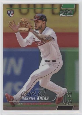 2022 Stadium Club Chrome Updates Green Refractor /99 Gabriel Arias Rookie RC - Image 1 of 2