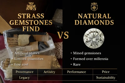 * Rare GIA Certified Early Era Strass Gemstone D IF Cushion Cut Diamond Simulant - Image 1 of 4