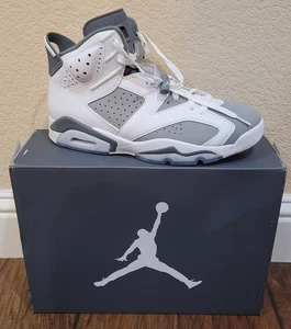 Nur rechter Schuh Nike Air Jordan 6 Retro weiß/cool grau Herrengröße 10,5 mit Karton - Bild 1 von 11