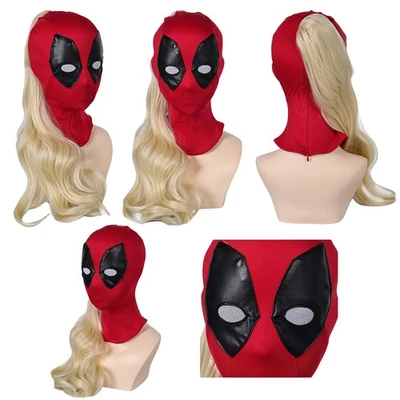 Máscara Muerta Piscina Ladypool Wolverine Cara Completa Látex Casco Halloween + Pelucas Foto 1 de 4