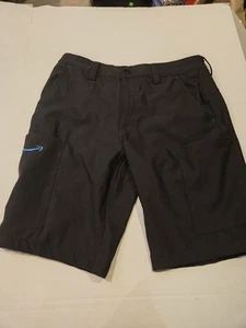 Luly Yang Amazon Shorts Men Small 30-32 Cargo Performance Uniform Stretch Black - Picture 1 of 7