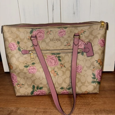 Bolso de mano de lona COACH City Tote Signature - Grande Foto 1 de 4