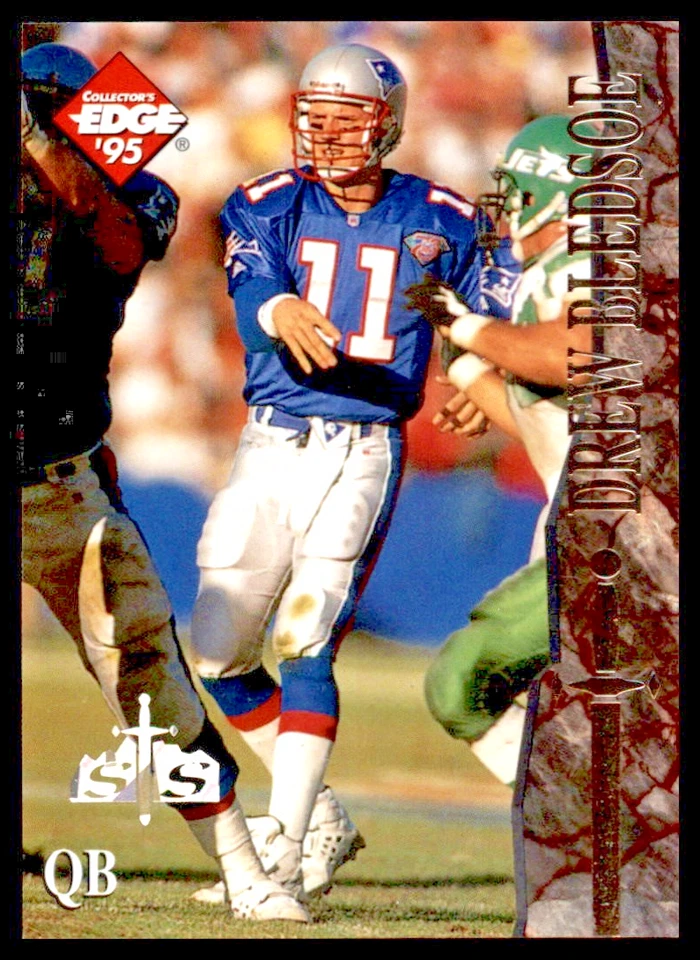 1995 Collector's Edge Excalibur Sword and Stone Diamond Drew Bledsoe #121 - Image 1 of 2