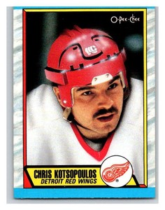 1989-90 O-Pee-Chee #279 Chris Kotsopoulos Red Wings NM-MT 