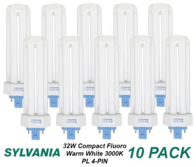 10 x 32W Compact Fluorescent Globes Bulbs Lamps LYNX CFTE GX24q-3 Warm White - Image 1 of 4