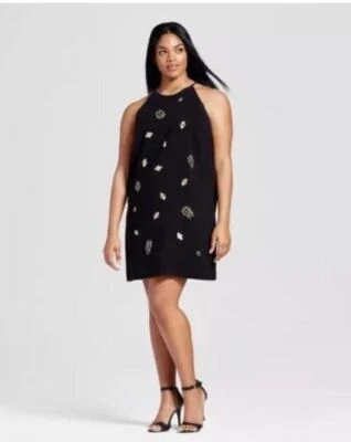 Vestido Victoria Beckham adornado Bug para mujer talla grande 3X nuevo con etiquetas Foto 1 de 4