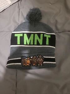 Vintage 1990 Teenage Mutant Ninja Turtles Rafael Beanie Gray Black TMNT Mirage - Picture 1 of 4
