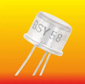 BSY58 LOT OF 2 SIEMENS SILICON NPN TRANSISTORS 0.8 W 0.6 A ~2N5152 2SD590 TIP541 - Picture 1 of 2