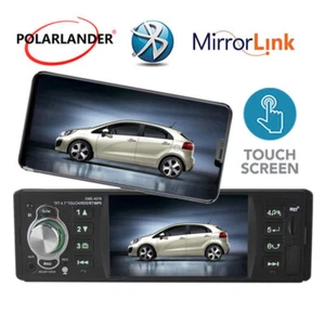 4.1 inch Mirrorlink Bluertooth Music AUX FM USB TF Car Radio Touchscreen MP3 RDS - Picture 1 of 21