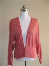 VTG 70s SPORTSCRAFT DESIGNS PINK WOOL JUMPER CARDIGAN AU 6 8 S XS