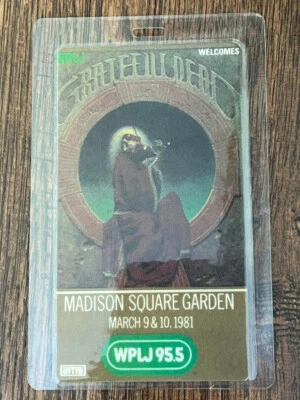 Grateful Dead Madison Square Garden 1981 REPRODUCTION OTTO backstage pass - Image 1 of 4
