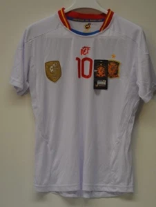 **MAILLOT FOOT ESPAGNE ESPANA 2010 CHAMPION DU MONDE CAMPEONES DEL MUNDIAL BARCA - Imagen 1 de 3