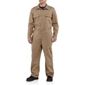 CARHARTT Flame-Resistant Coverall Khaki Men's 34 Reg 101017-410 NWT FR - Picture 1 of 1