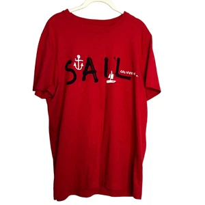 Camiseta para mujer Banana Republic grande Red Sail California manga corta mezcla de algodón - Imagen 1 de 5