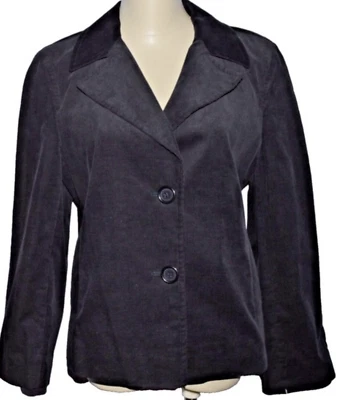 DKNY DONNA KARAN NEW YORK NEW $345 NWT SIZE 8 MEDIUM NAVY CORDUROY JACKET BLAZER Foto 1 de 4