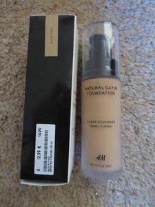NATURAL SHEER COVERAGE SATIN FOUNDATION DEWY FINISH - WARM IVORY BNIB - Picture 1 of 5