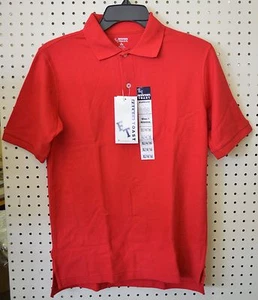 French TOAST POLO Shirt White RED NAVY BLUE 4 - 20  Short Sleeve UNIFORM S - XL - Picture 1 of 6