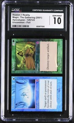 ILLUSION // REALITY Apocalypse Foil CGC 10 Gem Mint MTG [Nostalgium] - Image 1 of 2