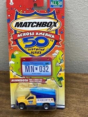 Vintage Matchbox #32 Minnesota ~ 2001 Across America 50th Birthday Series ~China - Image 1 of 4