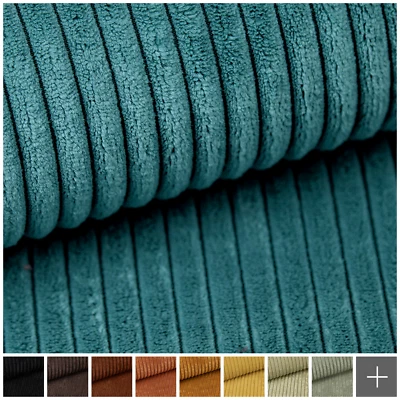 novely® PORTO Breitcord-Optik Polsterstoff Möbelstoff | Meterware | 1 lfm