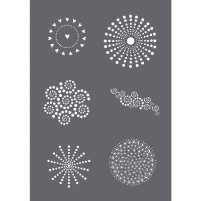 Siebdruck-Schablone Dots A5, 1 Schablone +1 Rakel - Bild 1 von 3