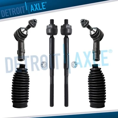 Front Inner & Outer Tie Rod Boots for 2010-2017 Lincoln MKS MKT Ford Flex Taurus - Image 1 of 4