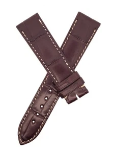 Longines 20 mm x 18 mm braun Alligatorleder Uhrenarmband Armband L682109799 - Bild 1 von 3