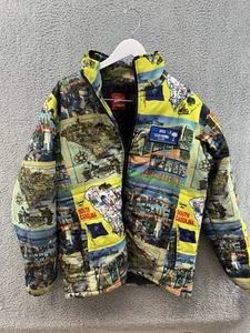 Ode Men's Size XL Graphic Puffer Zip Up Coat EUC - Picture 1 of 8