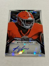 2023 LEAF METAL DRAFT MYLES MURPHY 2/2 BLACK ICE ROOKIE AUTO CLEMSON BENGALS SSP