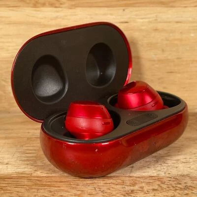 Samsung Earbuds Red Wireless Rechargeable Active Noise Cancellation - For Parts - Image 1 of 4