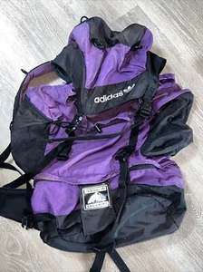 Rare Vintage Adidas Trekking Backpack Hiking Trefoil 80s 90s - Picture 1 of 16