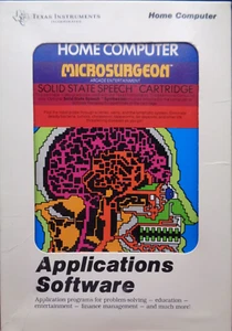 TI-99/4A -- MICROSURGEON (CARTRIDGE PHM3220) - Bild 1 von 7