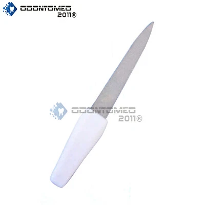 2 Professional Chiropody White Metal Finger Feet Nail file Double End Manicure - Image 1 of 3