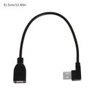 USB Extension Cables Female Type A USB 2.0 To Right Angle 90 Degree Male Plug Ca